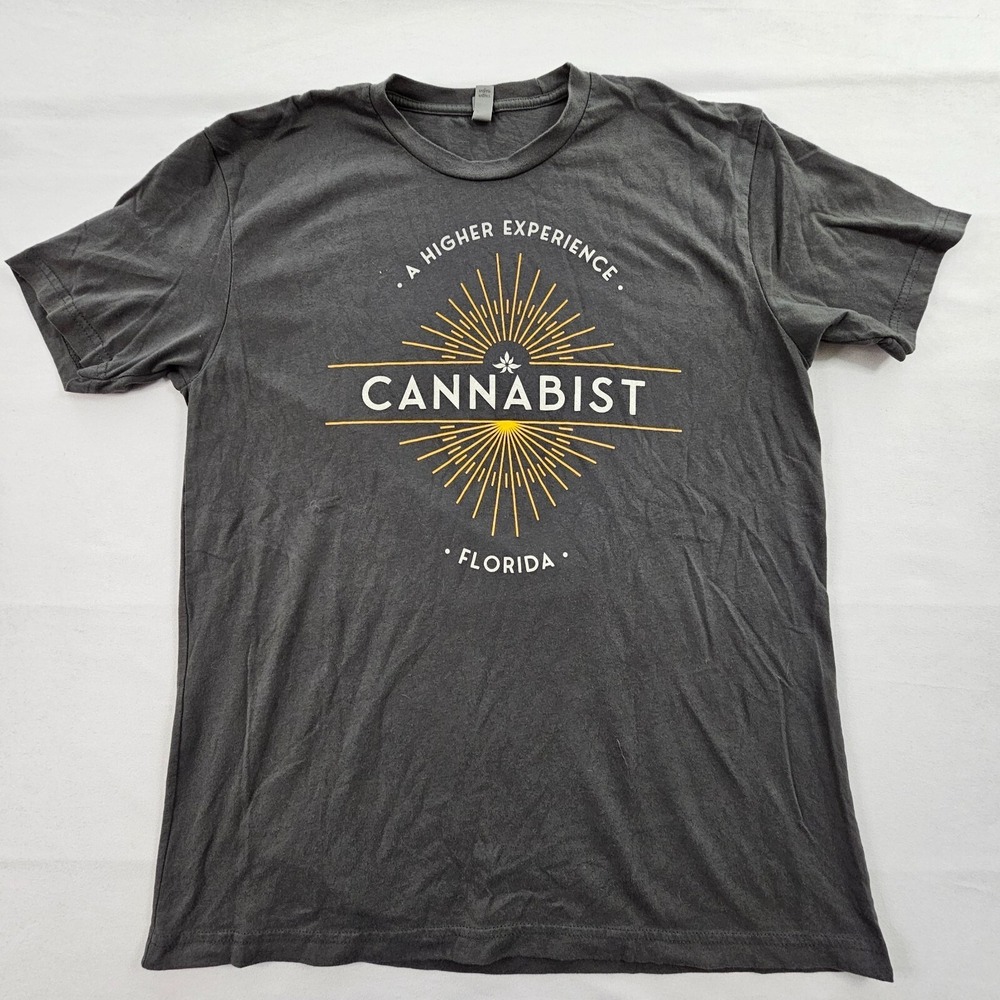 Cannabist Florida‎ Higher Experience Gray Short Sleeve T-Shirt Men's L